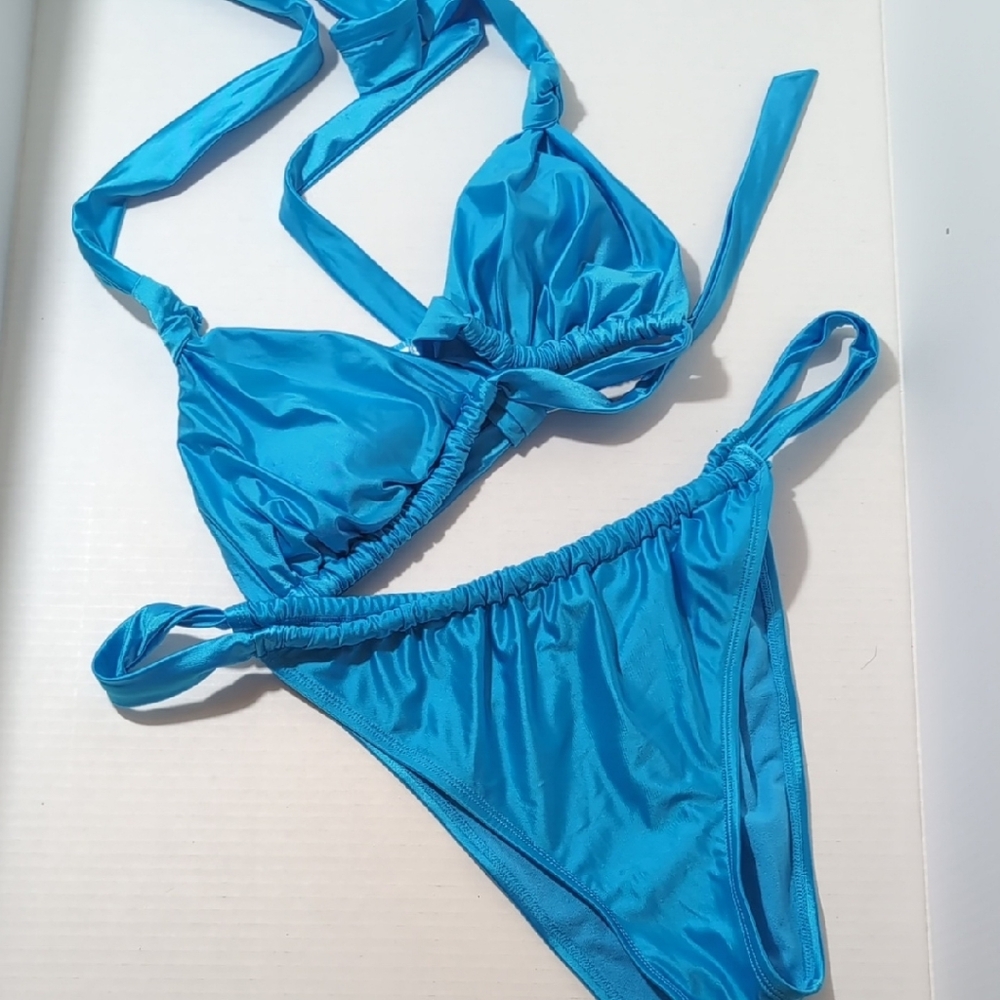 Wild Fable Vibrant Blue Bikini Set
